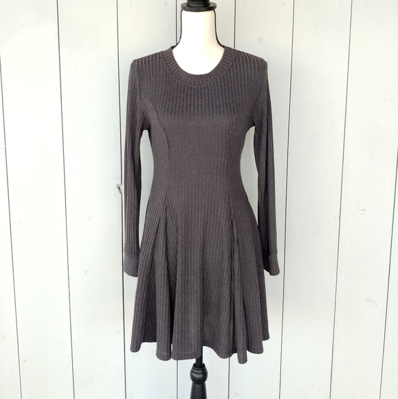 Altar'd State Dresses & Skirts - Alter'd State Grey Flare Bottom Skater Dress